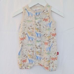 Angel Dear | Dinosaur Print Romper | 0-3M